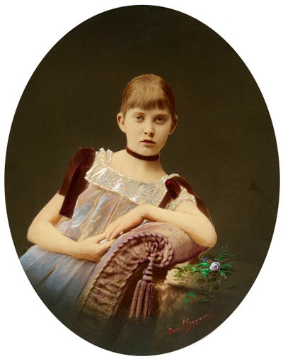 Portrait of a Girl by Egor Maximovich Ovcharenko
