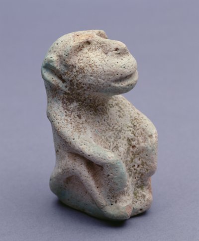 Baboon Statuette by Egyptian