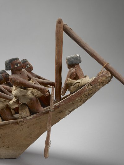 Model Funerary Boat (detail) by Egyptian