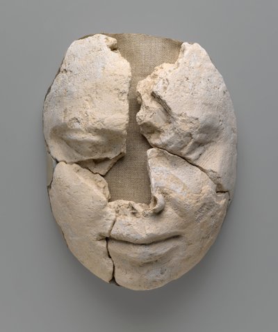 Mummy Mask of a Man Consisting of the Face Only by Egyptian