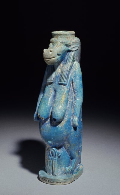 Taueret, the Hippopotamus goddess, probably Late Period, c.664-332 BC by Egyptian