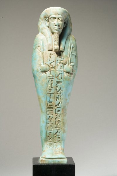 Ushabti Figure for Hor-Khebi, Late Dynastic Period, Late 25th-Early 26th Dynasty, c.700-600 BC by Egyptian