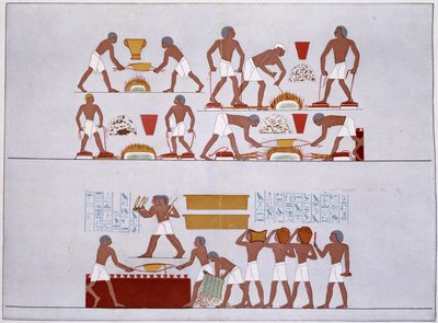 Workshop of the Rothennou Gold Founders - Facsimile of the Frescoes of the Karnak Temple, in 