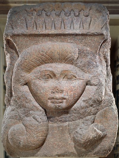 Capital with the head of Hathor usurped by Osorkon II from Bubastis, Middle Kingdom by Egyptian 12th Dynasty
