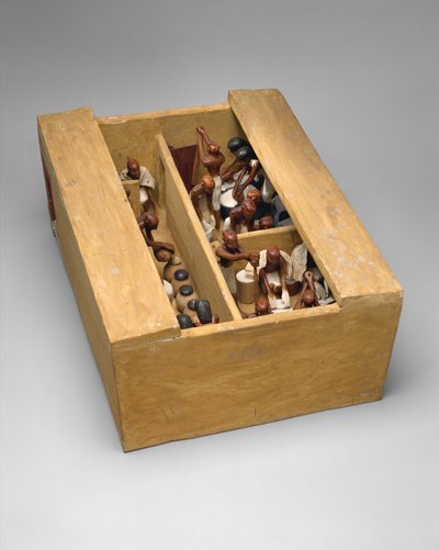 Model Bakery and Brewery from the Tomb of Meketre by Egyptian 12th Dynasty