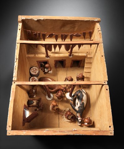 Model of a Slaughter House from the tomb of Meketre by Egyptian 12th Dynasty