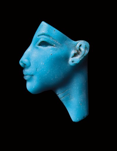 Inlay of Akhenaten or Nefertiti, New Kingdom, Armana period, c.1353-1336 B.C. by Egyptian 13th Dynasty
