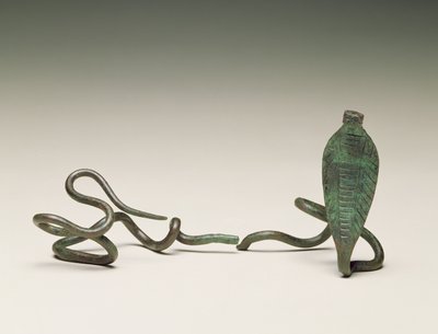 Wand in the form of a uraeus, from Tomb 5 of the Ramesseum, Thebes, Middle Kingdom, 1773-1650 BC by Egyptian 13th Dynasty