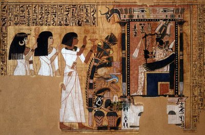 Book of the Dead of the Scribe Nebqed, (Detail) by Egyptian 18th Dynasty