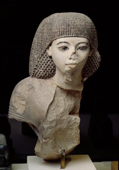 Bust of the Royal Scribe, Meniou by Egyptian 18th Dynasty
