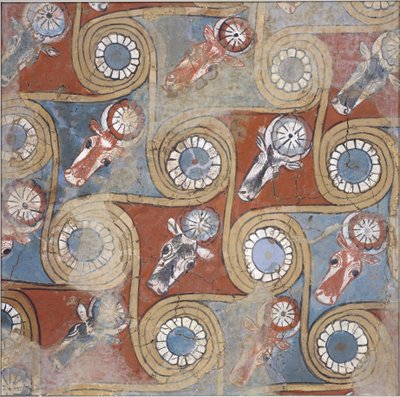Ceiling painting from the palace of Amenhotep III, c.1390–1353 BC by Egyptian 18th Dynasty