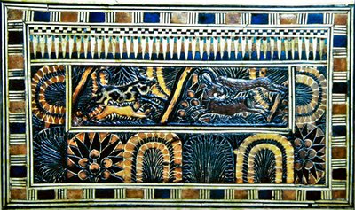 Coffer, from the Tomb of Tutankhamun, New Kingdom by Egyptian 18th Dynasty