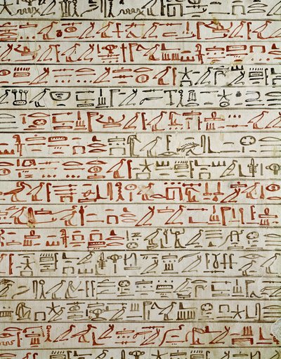 Detail from The Book of the Dead, from the Tomb of Tuthmosis III by Egyptian 18th Dynasty