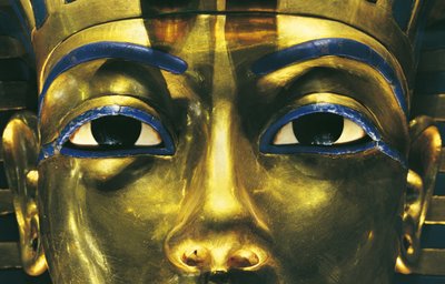 Gold mask of Tutankhamon by Egyptian 18th Dynasty