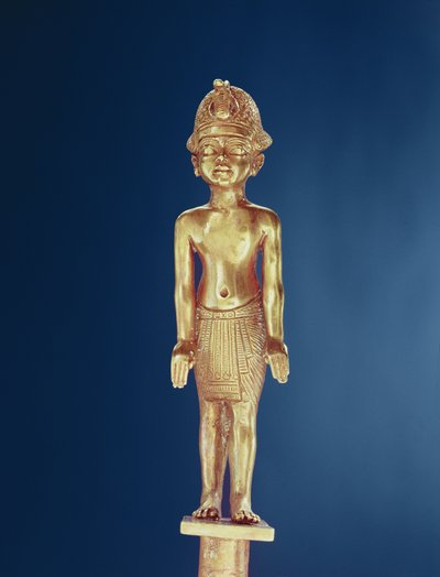 Figure of the king, from the Tomb of Tutankhamun, New Kingdom by Egyptian 18th Dynasty