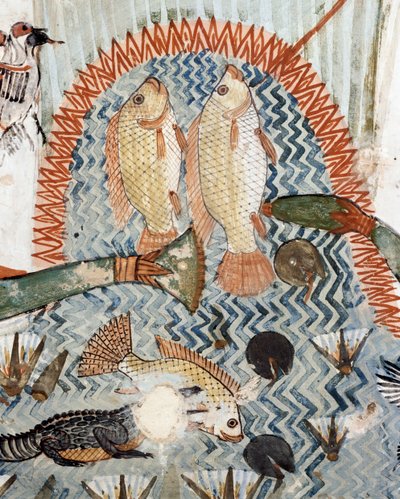 Fish (detail) by Egyptian 18th Dynasty