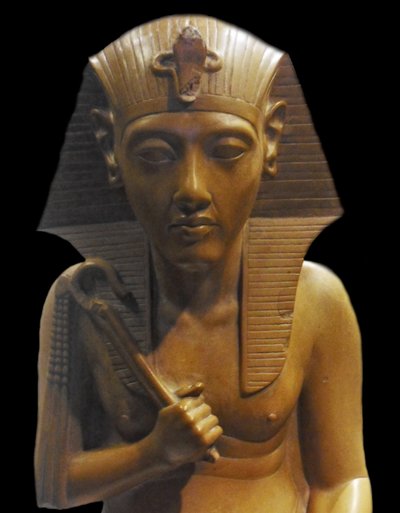 Fragment of a Royal Group of The Amarna Period: The Latter Half of the Eighteenth Dynasty was Marked by the Reign of Amenhotep IV, Who Changed His Name to Akhenaten (1353-1336 BC) by Egyptian 18th Dynasty