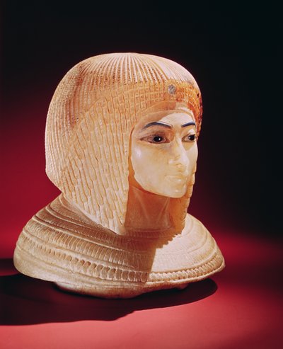 Head of a woman, believed to be Princess Kiya, New Kingdom by Egyptian 18th Dynasty