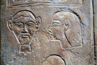 Her-Tep hieroglyph expression, Mortuary Temple of Hatshepsut, Deir el-Bahari, Theban Necropolis by Egyptian 18th Dynasty
