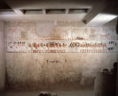 Interior of the Tomb of Ramose, New Kingdom, c.1360 BC by Egyptian 18th Dynasty