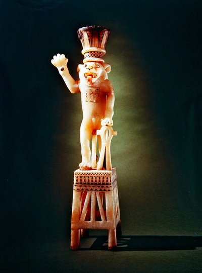 Leomorphic Unguent Vase, from the Tomb of Tutankhamun, New Kingdom by Egyptian 18th Dynasty
