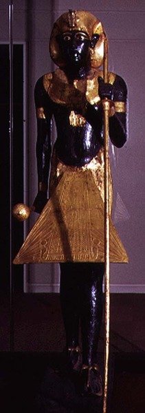 Life size statue of Tutankhamun, from the Tomb of Tutankhamun by Egyptian 18th Dynasty
