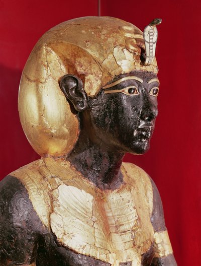 Life size statue of Tutankhamun, from the Tomb of Tutankhamun by Egyptian 18th Dynasty