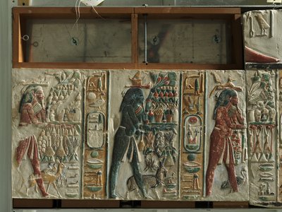 Nome Gods Bearing Offerings by Egyptian 18th Dynasty