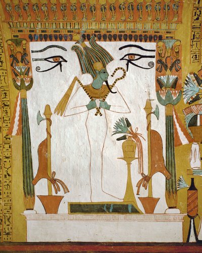 Osiris, god of death and resurrection, master of the Underworld by Egyptian 18th Dynasty