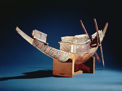 Reduced model of a boat from the Tomb of Tutankhamun, New Kingdom by Egyptian 18th Dynasty