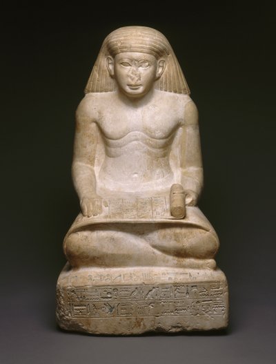 Scribe Statue of Amunhotep, Son of Nebiry by Egyptian 18th Dynasty