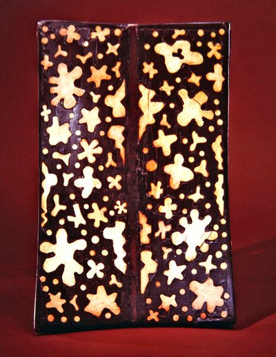 Seat of a model folding stool, from the Tomb of Tutankhamun, New Kingdom by Egyptian 18th Dynasty