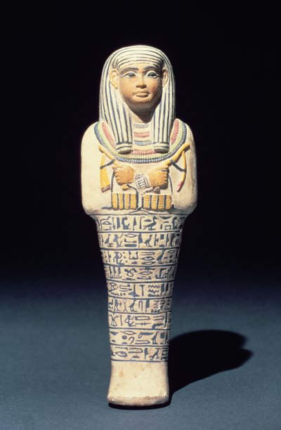 Shabti of Sati, possibly from Saqqara, New Kingdom by Egyptian 18th Dynasty