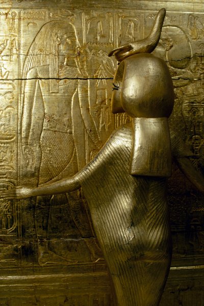 Statue of Selkhet (detail) by Egyptian 18th Dynasty
