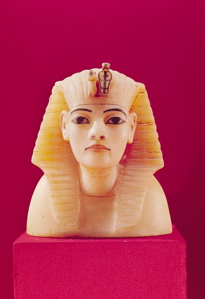 Stopper from One of the Canopic Urns, from the Tomb of Tutankhamun, New Kingdom by Egyptian 18th Dynasty