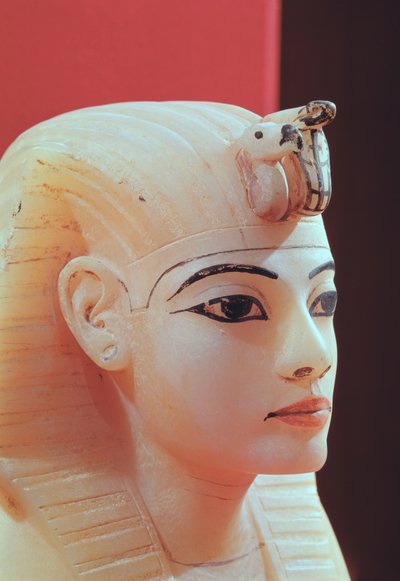 Stopper from One of the Canopic Urns, from the Tomb of Tutankhamun, New Kingdom by Egyptian 18th Dynasty