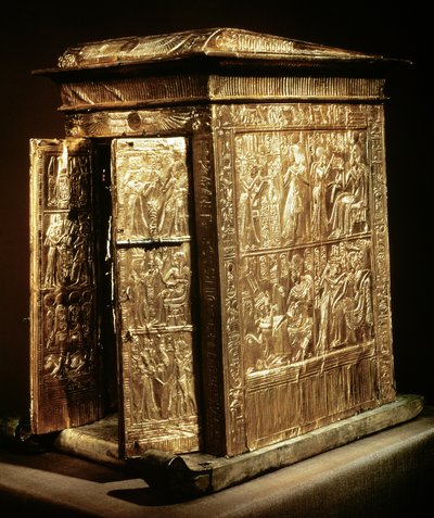 The Golden Shrine of Tutankhamun, New Kingdom by Egyptian 18th Dynasty