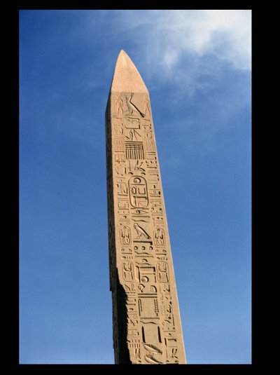 The Obelisk of Tuthmosis I (1504-1492 BC) in the Great Temple of Amun, Karnak Temple, New Kingdom by Egyptian 18th Dynasty