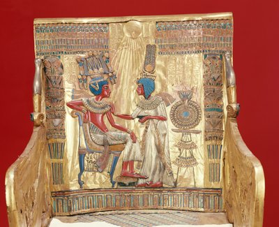 Throne, from the Tomb of Tutankhamun by Egyptian 18th Dynasty