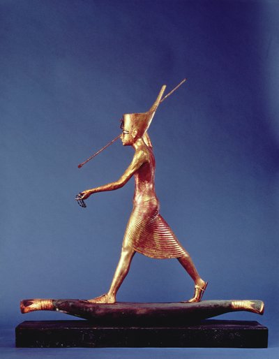 Tutankhamun the Harpooner, from the Tomb of Tutankhamun, New Kingdom by Egyptian 18th Dynasty