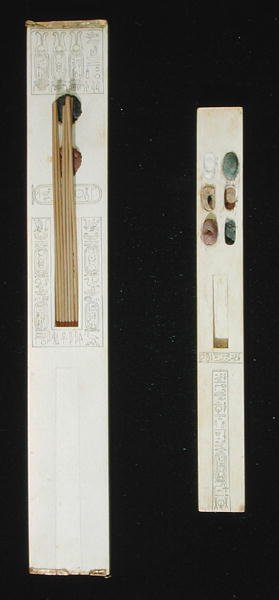 Two Palettes, from the Tomb of Tutankhamun, Valley of the Kings, New Kingdom, c.1353-1327 BC by Egyptian 18th Dynasty