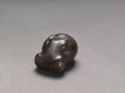 Weight in the Form of a Hippopotamus Head by Egyptian 18th Dynasty