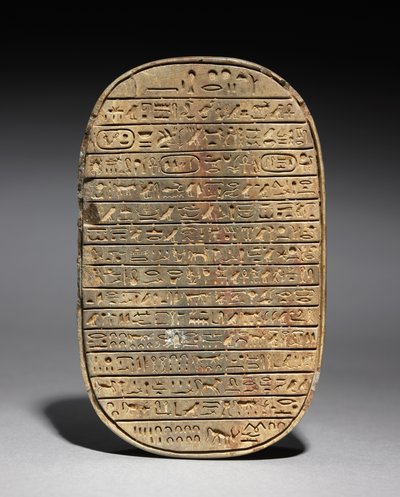 Wild Bull Hunt Scarab of Amenhotep III by Egyptian 18th Dynasty