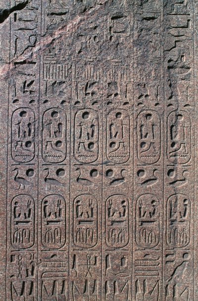 Block with reliefs and inscriptions, Great Temple of Amun, Tanis, Egypt, New Kingdom, Dynasty XIX by Egyptian 19th Dynasty