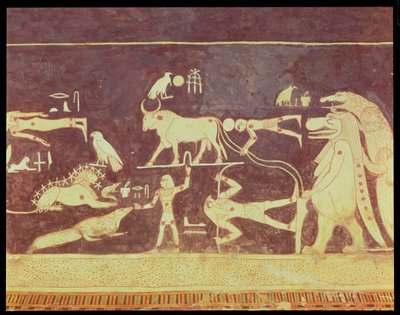 Constellations, from the funerary chamber of the Tomb of Seti I, New Kingdom, 1294-1279 BC by Egyptian 19th Dynasty