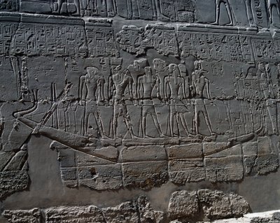Funerary boat (detail) by Egyptian 19th Dynasty