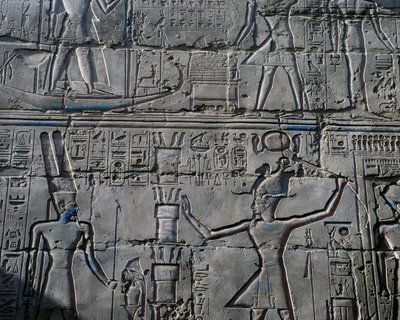 Queen Hatshepsut Before God Amun (detail) by Egyptian 19th Dynasty