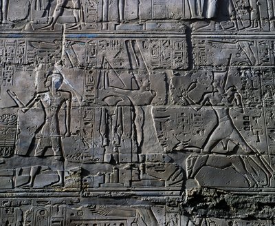 Queen Hatshepsut before God Amun (detail) by Egyptian 19th Dynasty