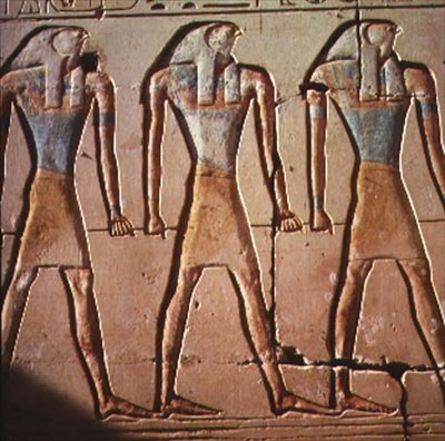Relief Depicting Horus, from the Temple of Ramesses II by Egyptian 19th Dynasty