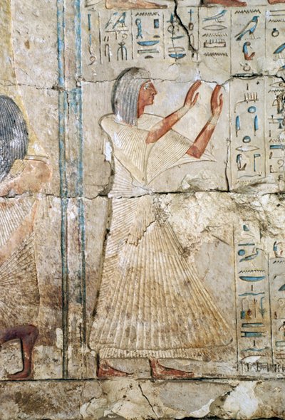 Relief from the Tomb of Netcherouymes, high official of Ramesses II, 2475 BC, Saqqara, Egyptian Civilization, New Kingdom, Dynasty XIX by Egyptian 19th Dynasty